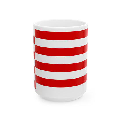 Flag of Bremen (Germany) White Coffee Mug-15oz-Go Mug Yourself
