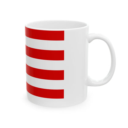 Flag of Bremen (Germany) White Coffee Mug-Go Mug Yourself