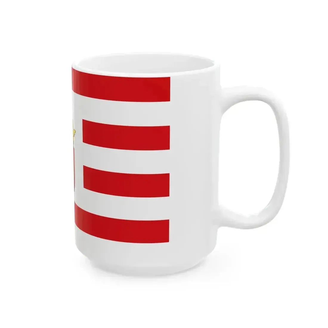 Flag of Bremen middle arms (Germany) White Coffee Mug - Go Mug Yourself