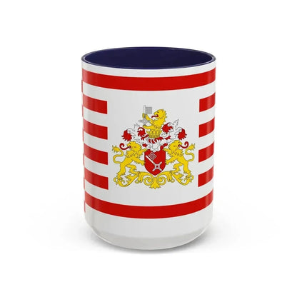 Flag of Bremen with flag arms Germany - Accent Coffee Mug 15oz Navy - Go Mug Yourself