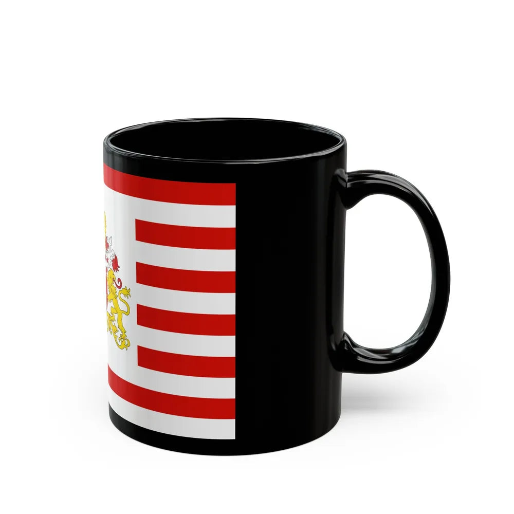 Flag of Bremen with flag arms Germany - Black Coffee Mug-Go Mug Yourself