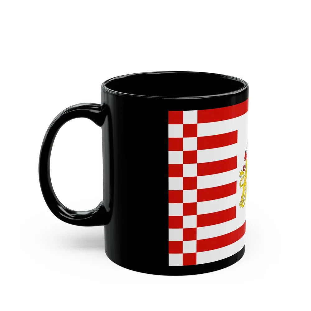 Flag of Bremen with flag arms Germany - Black Coffee Mug-Go Mug Yourself