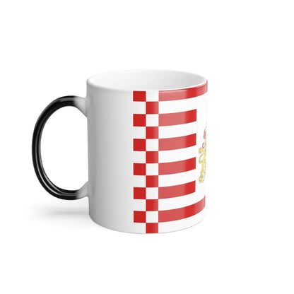 Flag of Bremen with flag arms Germany - Color Changing Coffee Mug-Go Mug Yourself