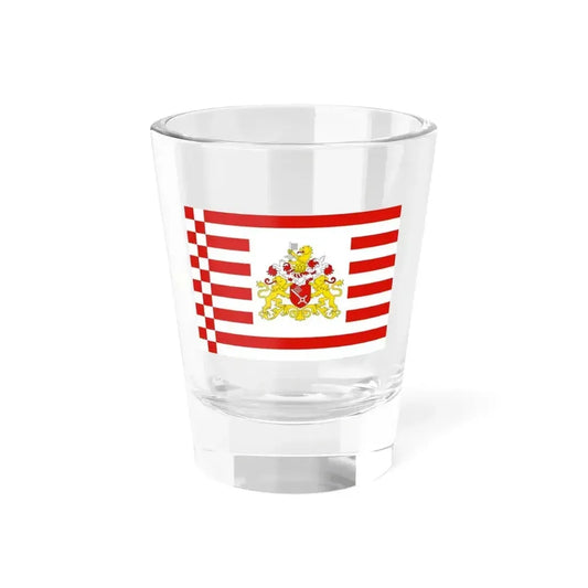 Flag of Bremen with flag arms Germany - Shot Glass 1.5oz 1.5oz - Go Mug Yourself