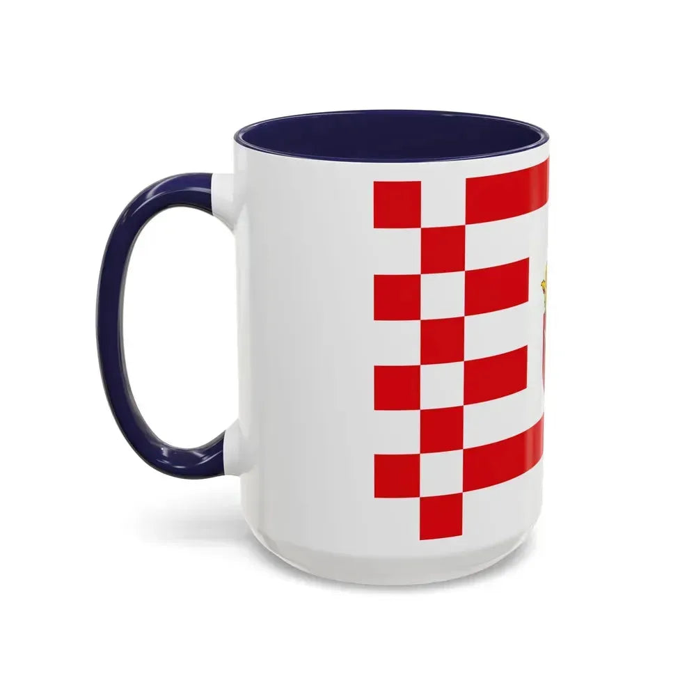 Flag of Bremen with middle arms Germany - Accent Coffee Mug - Go Mug Yourself