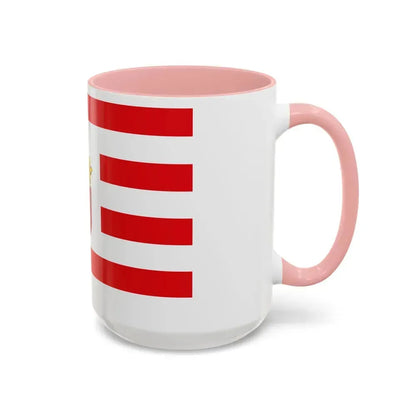 Flag of Bremen with middle arms Germany - Accent Coffee Mug - Go Mug Yourself