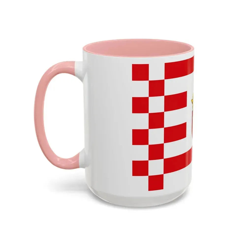 Flag of Bremen with middle arms Germany - Accent Coffee Mug - Go Mug Yourself