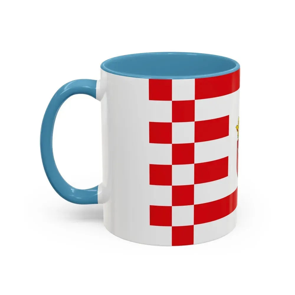 Flag of Bremen with middle arms Germany - Accent Coffee Mug - Go Mug Yourself
