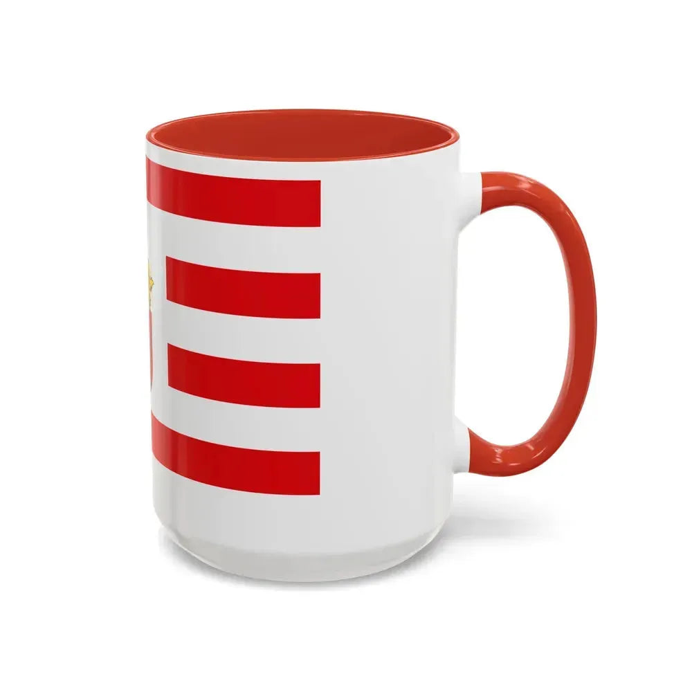 Flag of Bremen with middle arms Germany - Accent Coffee Mug - Go Mug Yourself
