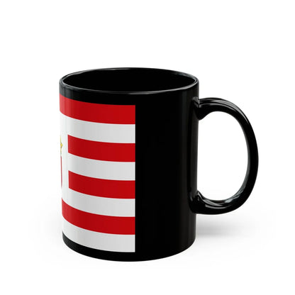 Flag of Bremen with middle arms Germany - Black Coffee Mug-Go Mug Yourself