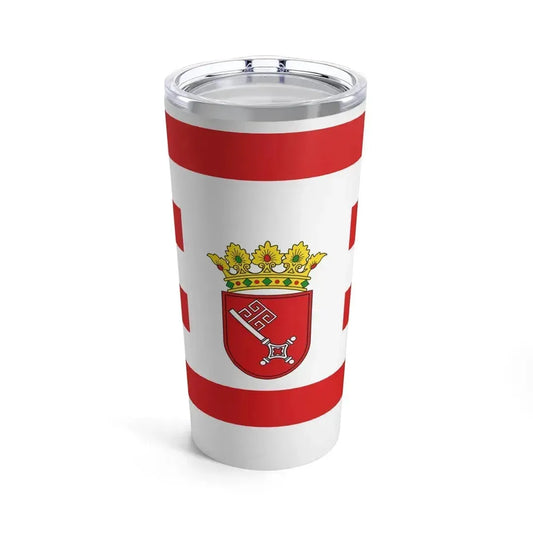 Flag of Bremen with middle arms Germany - Tumbler 20oz 20oz - Go Mug Yourself