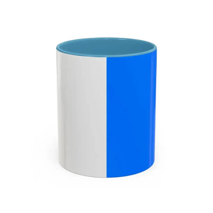 Flag of Brescia Italy - Accent Coffee Mug 11oz Light Blue - Go Mug Yourself