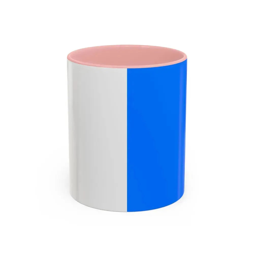 Flag of Brescia Italy - Accent Coffee Mug 11oz Pink - Go Mug Yourself