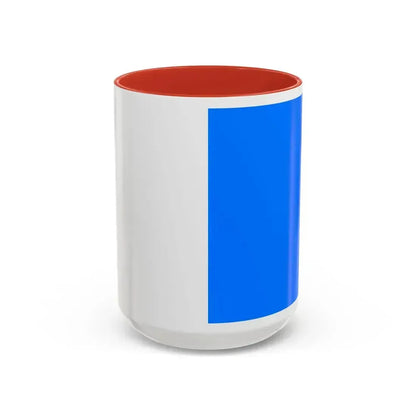 Flag of Brescia Italy - Accent Coffee Mug 15oz Red - Go Mug Yourself