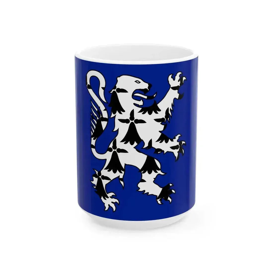 Flag of Bresse variant (France) White Coffee Mug 15oz - Go Mug Yourself