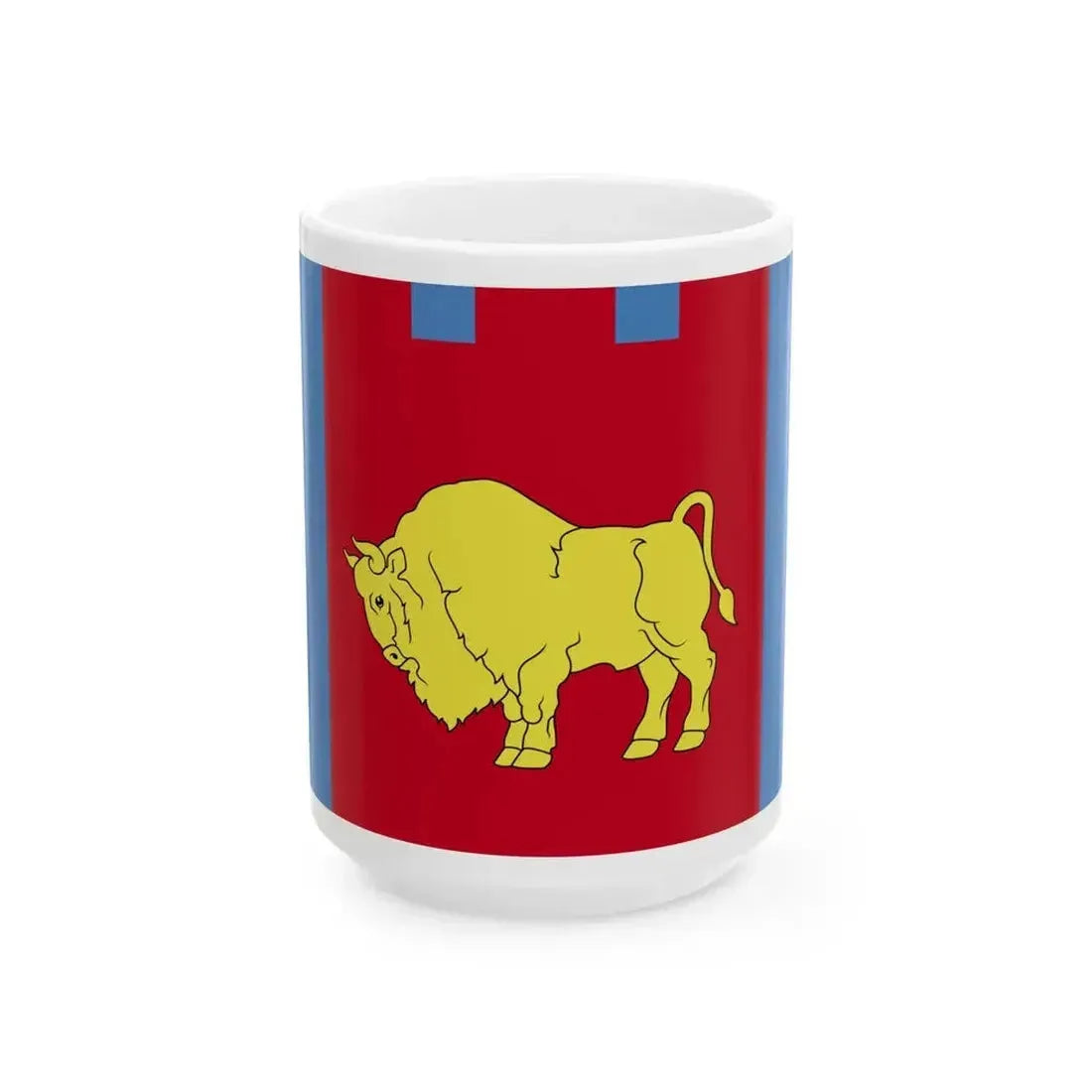 Flag of Brest Voblast Belarus (Belarus) White Coffee Mug 15oz - Go Mug Yourself
