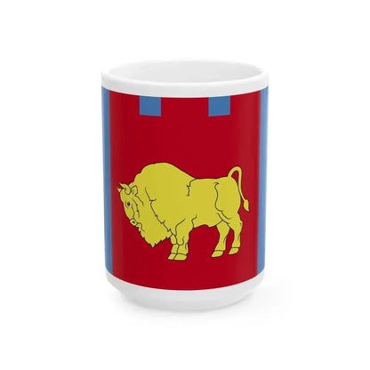 Flag of Brest Voblast Belarus (Belarus) White Coffee Mug 15oz - Go Mug Yourself
