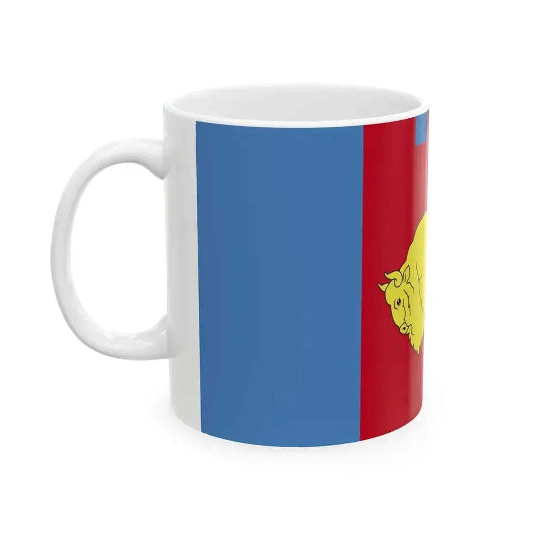 Flag of Brest Voblast Belarus (Belarus) White Coffee Mug - Go Mug Yourself