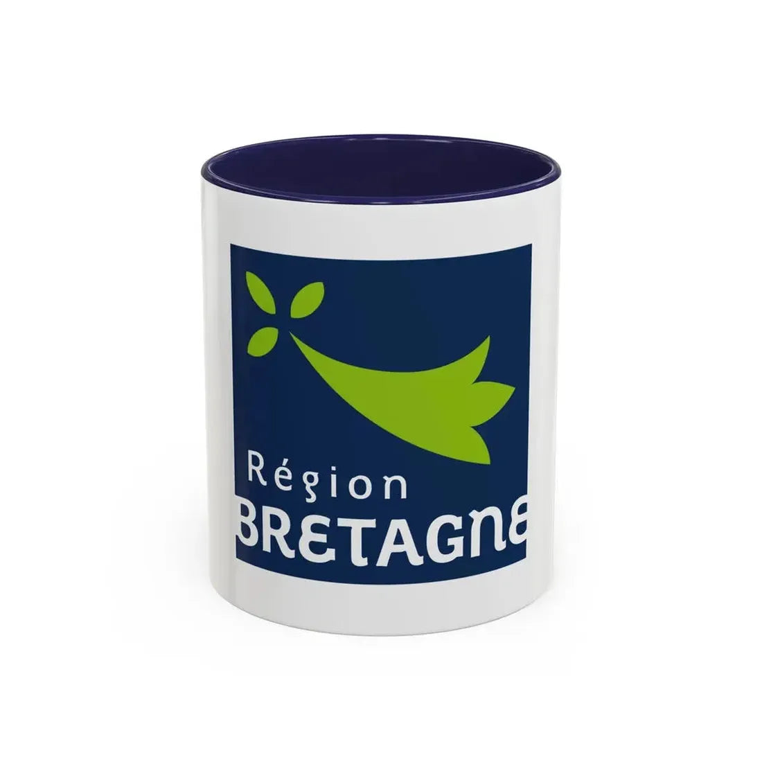 Flag of Bretagne France 2 - Accent Coffee Mug 11oz Navy - Go Mug Yourself