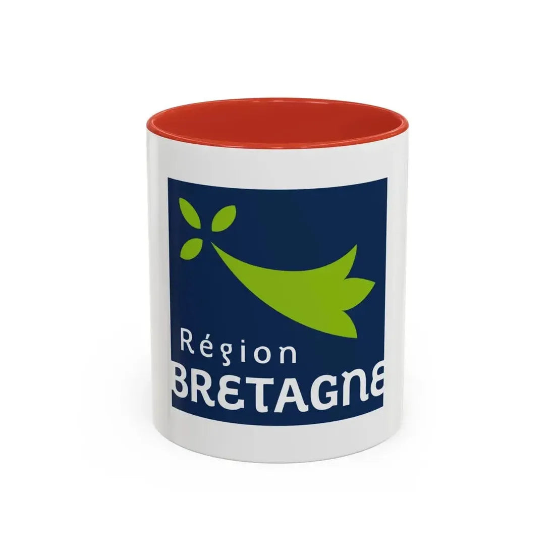 Flag of Bretagne France 2 - Accent Coffee Mug 11oz Red - Go Mug Yourself