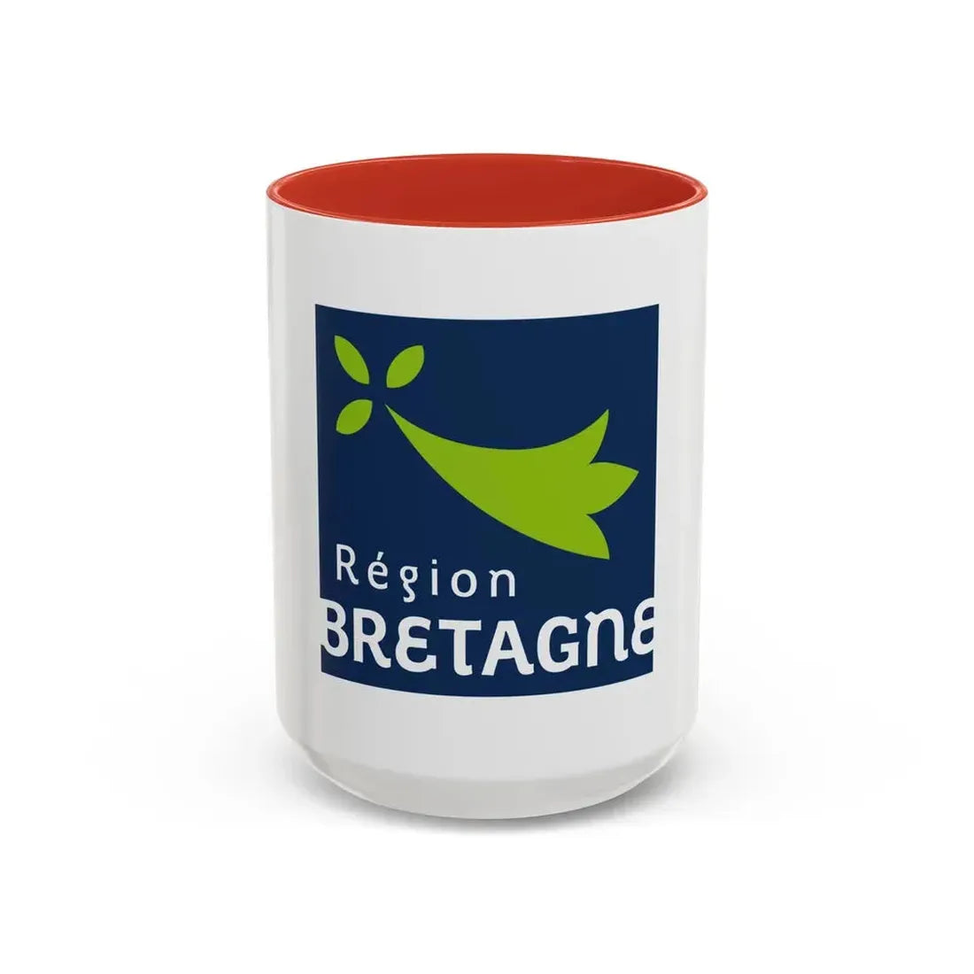 Flag of Bretagne France 2 - Accent Coffee Mug 15oz Red - Go Mug Yourself