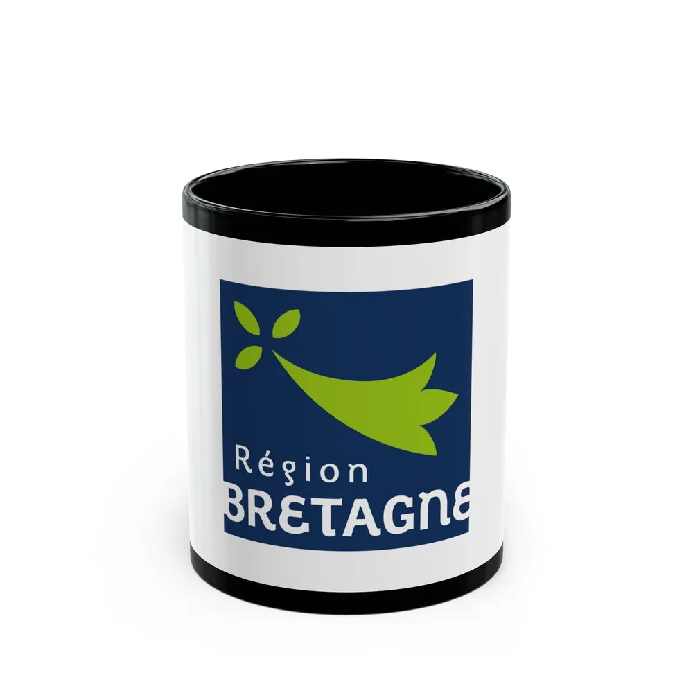 Flag of Bretagne France 2 - Black Coffee Mug-11oz-Go Mug Yourself