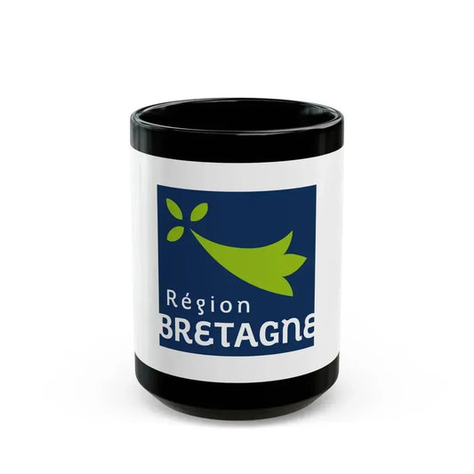 Flag of Bretagne France 2 - Black Coffee Mug 15oz - Go Mug Yourself