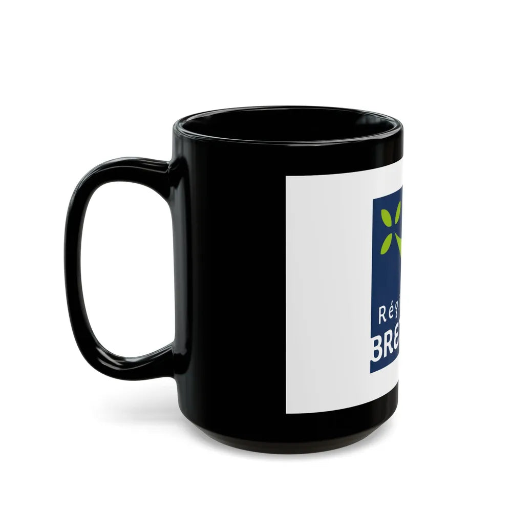 Flag of Bretagne France 2 - Black Coffee Mug-Go Mug Yourself