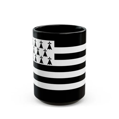 Flag of Bretagne France - Black Coffee Mug-15oz-Go Mug Yourself