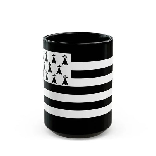 Flag of Bretagne France - Black Coffee Mug 15oz - Go Mug Yourself