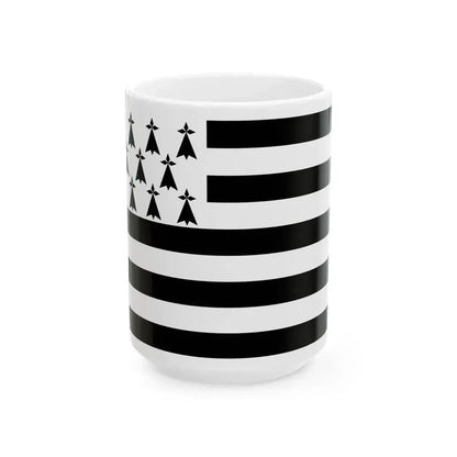 Flag of Bretagne France - White Coffee Mug - Go Mug Yourself