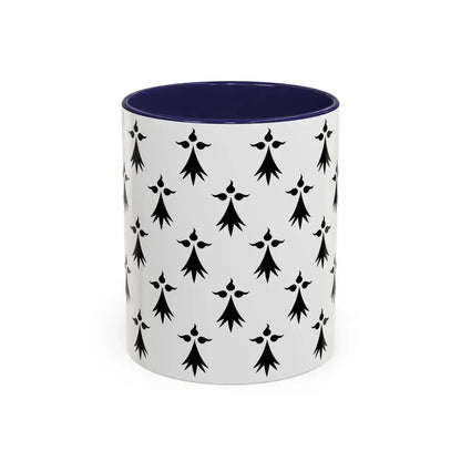 Flag of Bretagne3 France - Accent Coffee Mug 11oz Navy - Go Mug Yourself