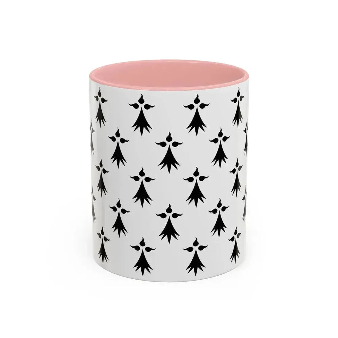 Flag of Bretagne3 France - Accent Coffee Mug 11oz Pink - Go Mug Yourself