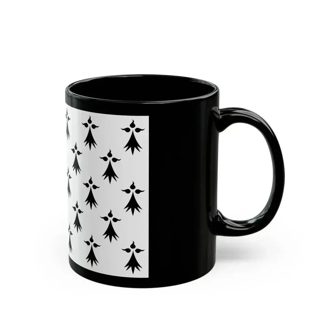 Flag of Bretagne3 France - Black Coffee Mug - Go Mug Yourself