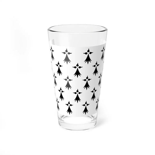 Flag of Bretagne3 France - Pint Glass 16oz-16oz-Go Mug Yourself