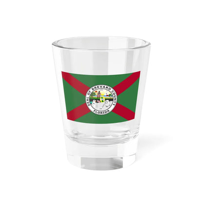 Flag of Brevard County Florida (United States) Shot Glass 1.5oz 1.5oz - Go Mug Yourself