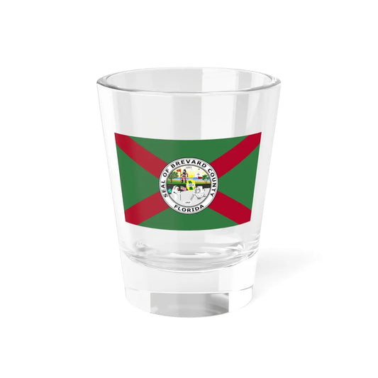 Flag of Brevard County Florida (United States) Shot Glass 1.5oz 1.5oz - Go Mug Yourself