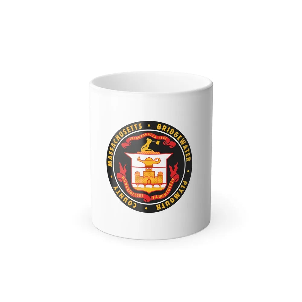 Flag of Bridgewater, Massachusetts - Color Changing Coffee Mug-11oz-Go Mug Yourself