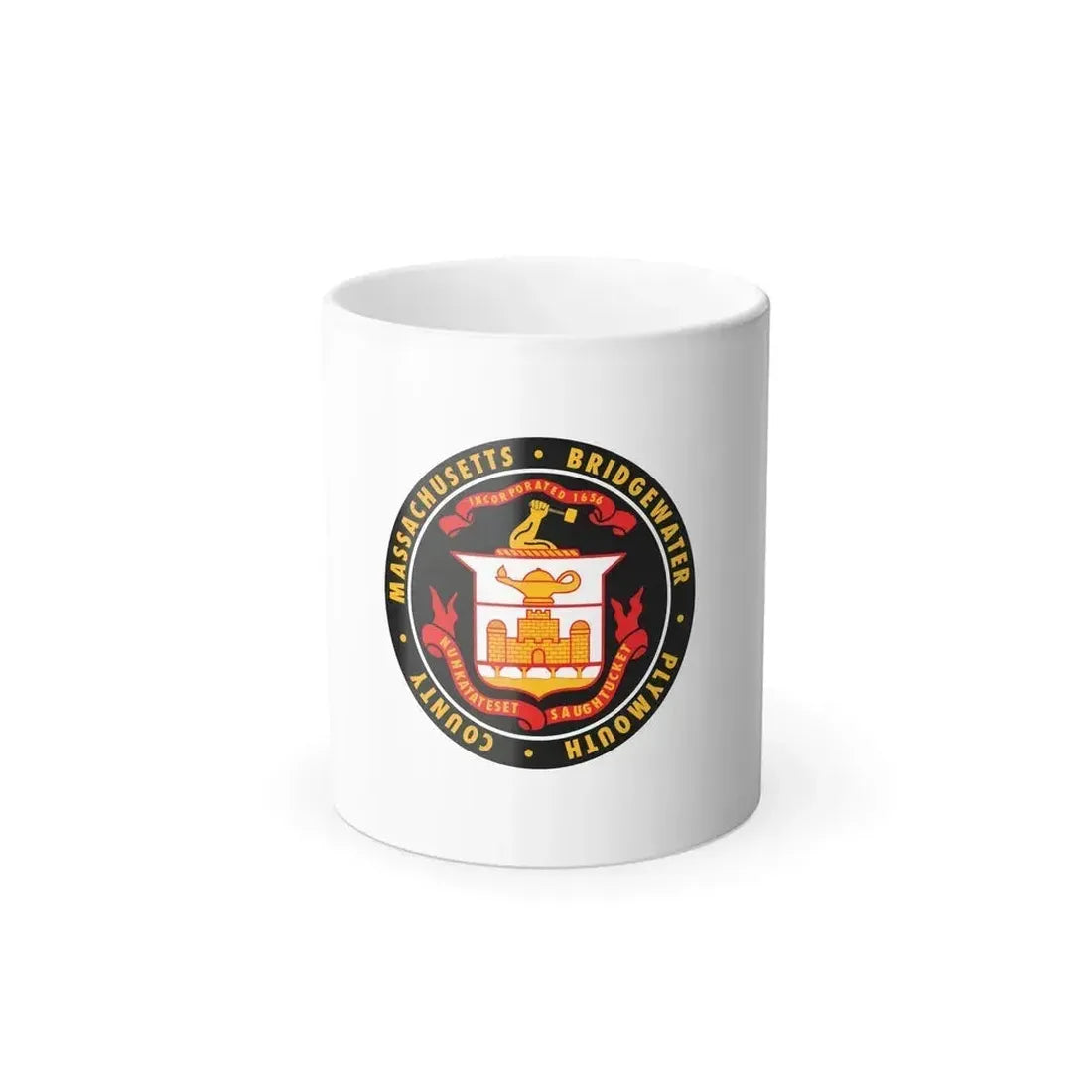 Flag of Bridgewater, Massachusetts - Color Changing Coffee Mug 11oz - Go Mug Yourself