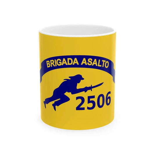 Flag of Brigade 2506 (Cuba) White Coffee Mug 11oz - Go Mug Yourself