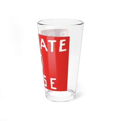 Flag of Brigate Rosse (Italy) Pint Glass 16oz - Go Mug Yourself