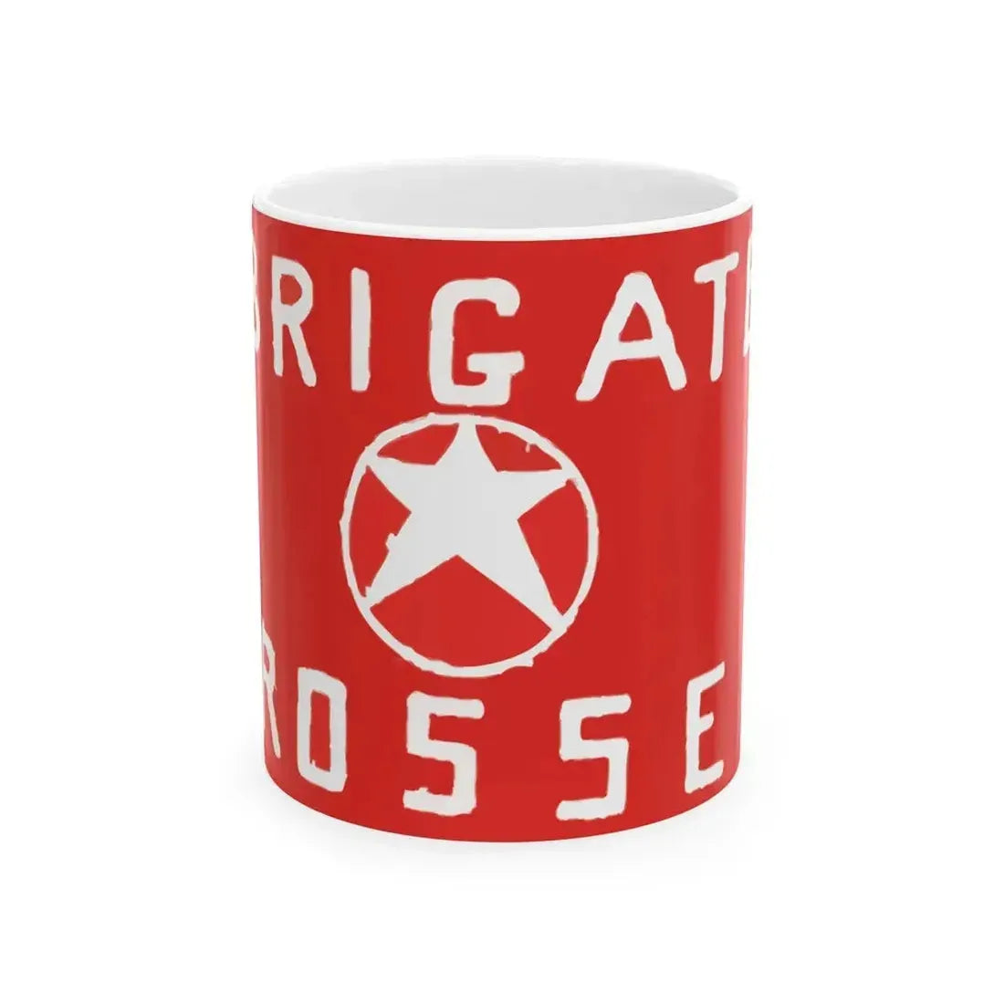 Flag of Brigate Rosse (Italy) White Coffee Mug 11oz - Go Mug Yourself
