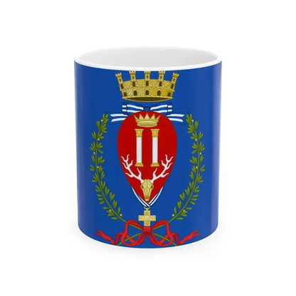 Flag of Brindisi (Italy) White Coffee Mug 11oz - Go Mug Yourself