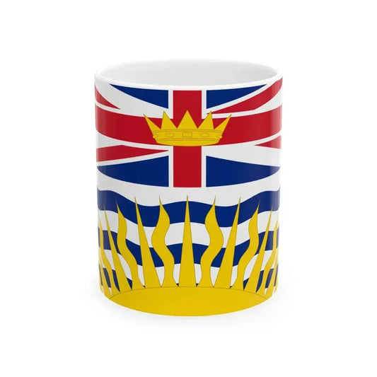 Flag of British Columbia 02 (Canada) White Coffee Mug 11oz - Go Mug Yourself