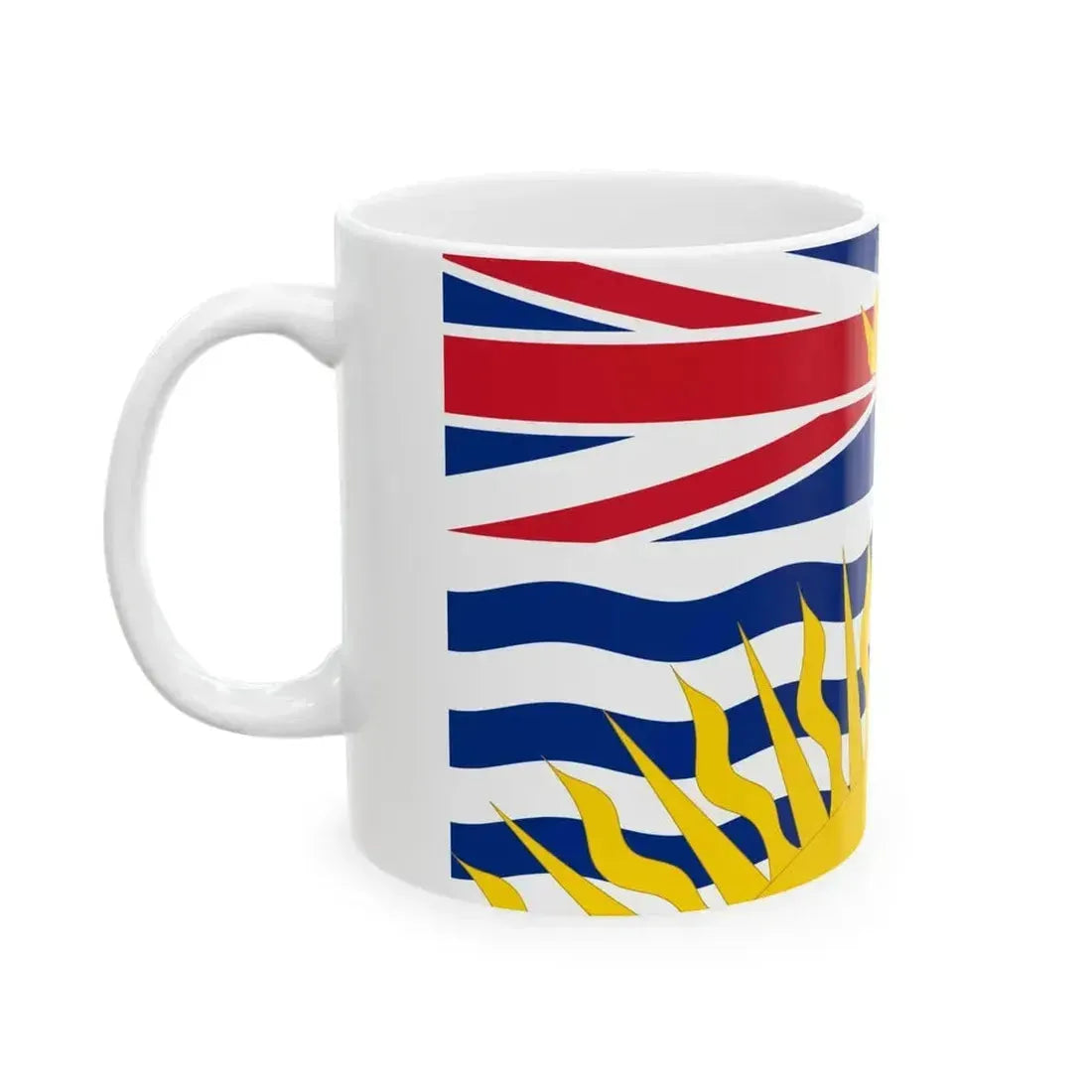 Flag of British Columbia 02 (Canada) White Coffee Mug - Go Mug Yourself