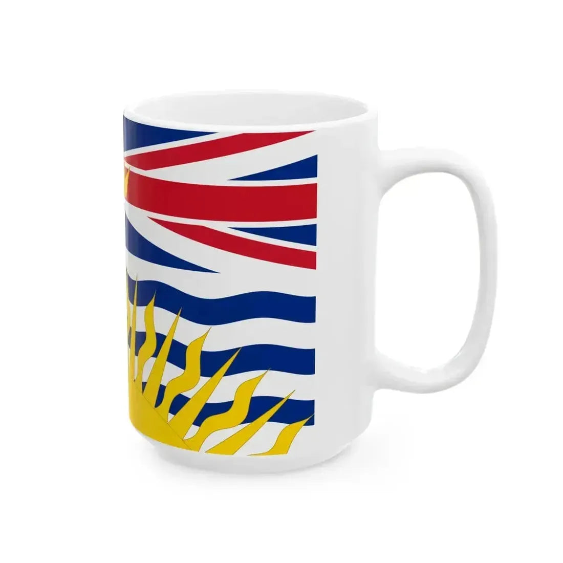 Flag of British Columbia 02 (Canada) White Coffee Mug - Go Mug Yourself