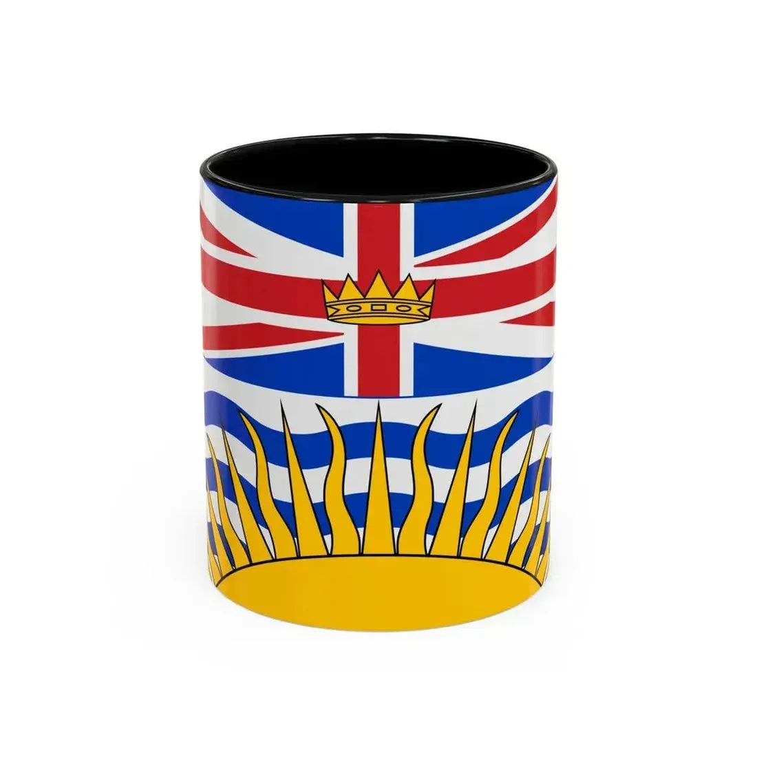 Flag of British Columbia Canada - Accent Coffee Mug 11oz Black - Go Mug Yourself
