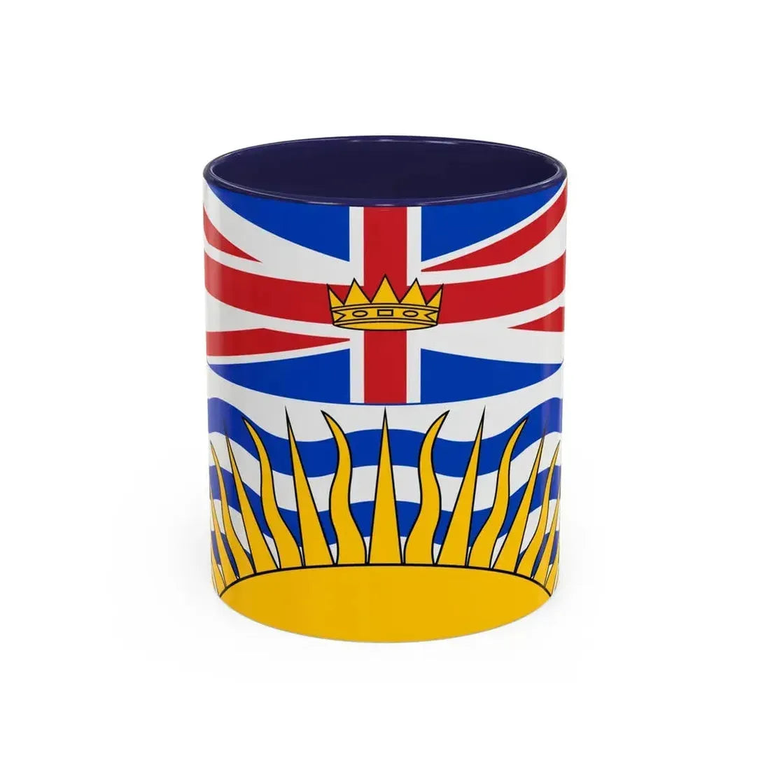 Flag of British Columbia Canada - Accent Coffee Mug 11oz Navy - Go Mug Yourself