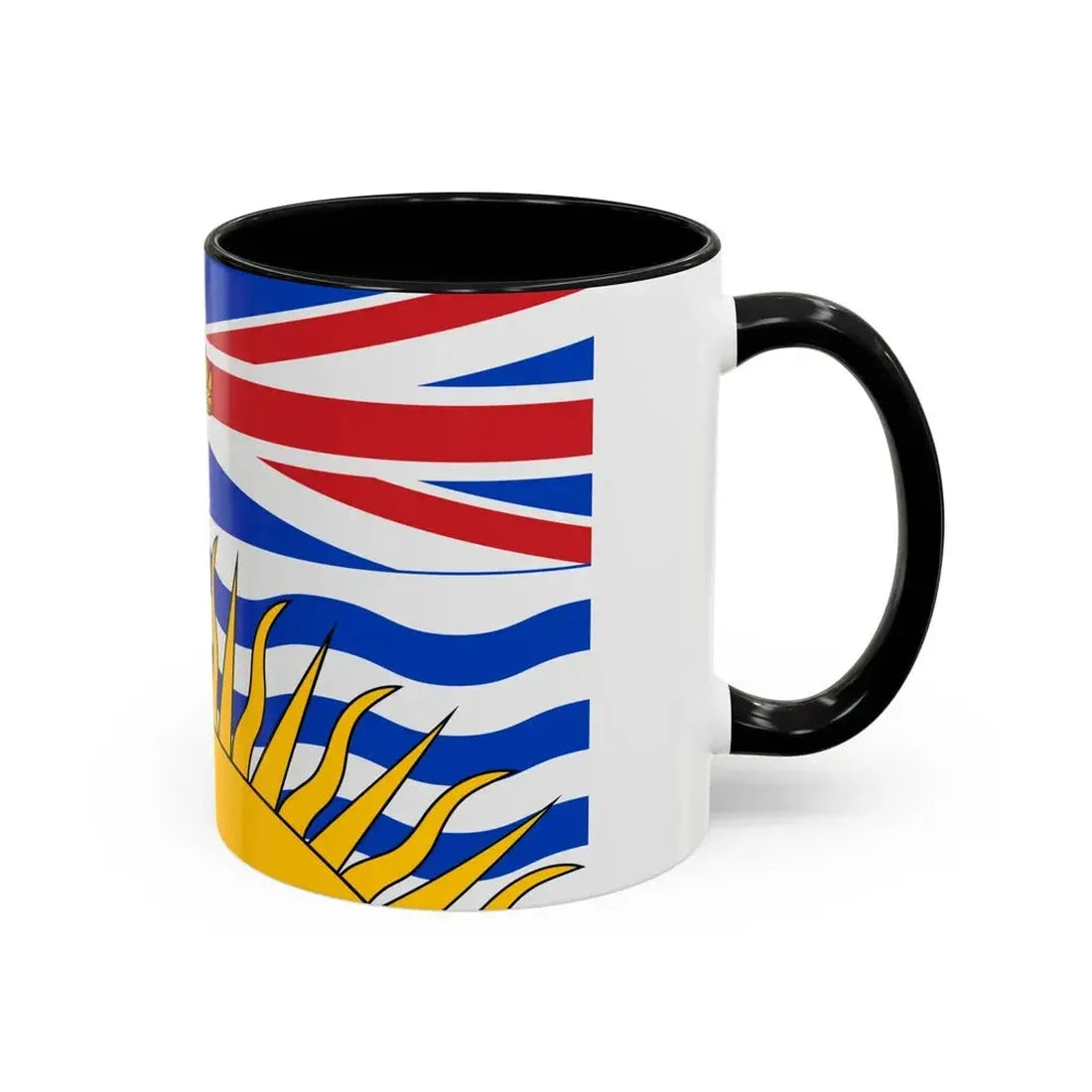 Flag of British Columbia Canada - Accent Coffee Mug - Go Mug Yourself