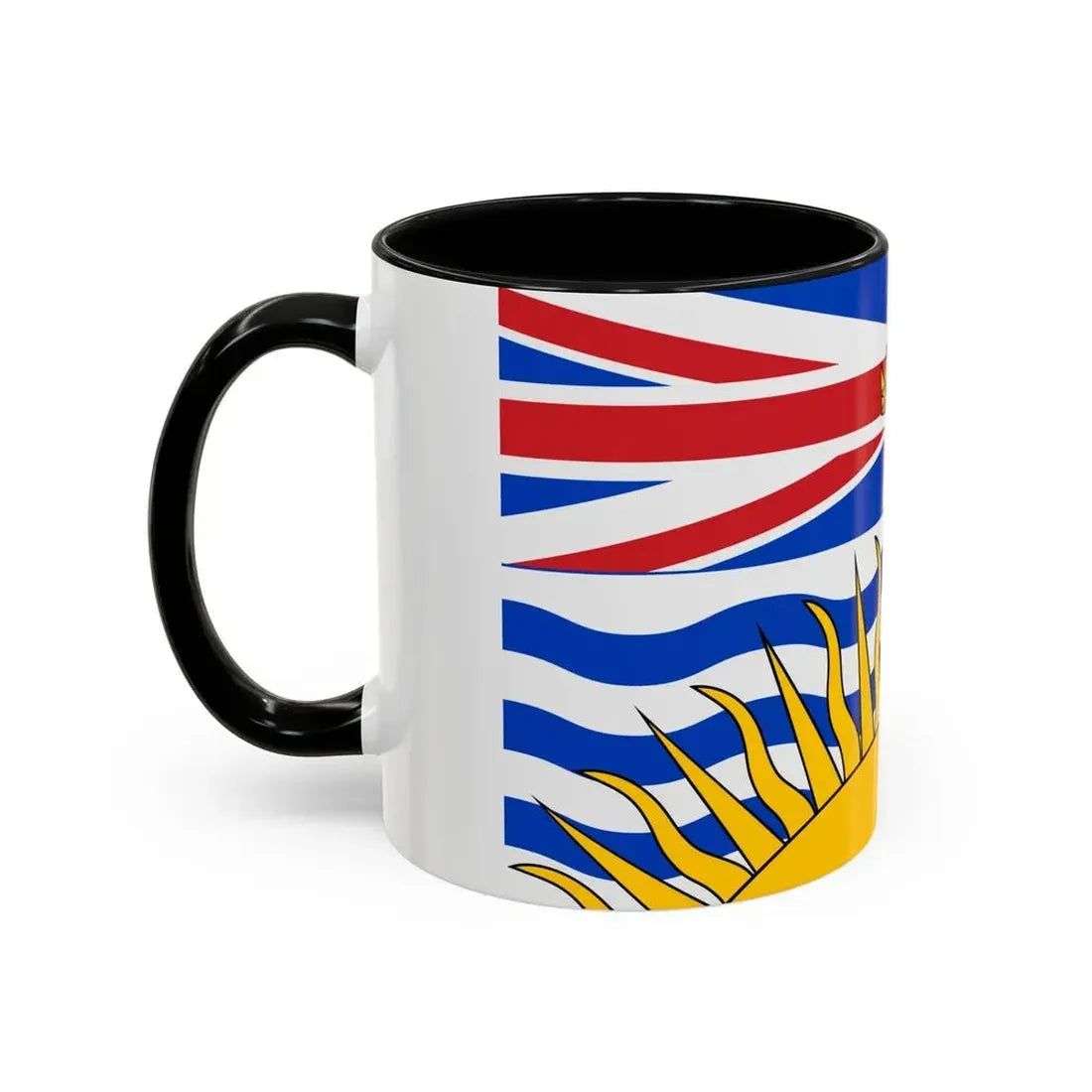 Flag of British Columbia Canada - Accent Coffee Mug - Go Mug Yourself